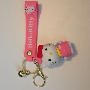 Hello Kitty Wristlet Keychain Pink - NWOT